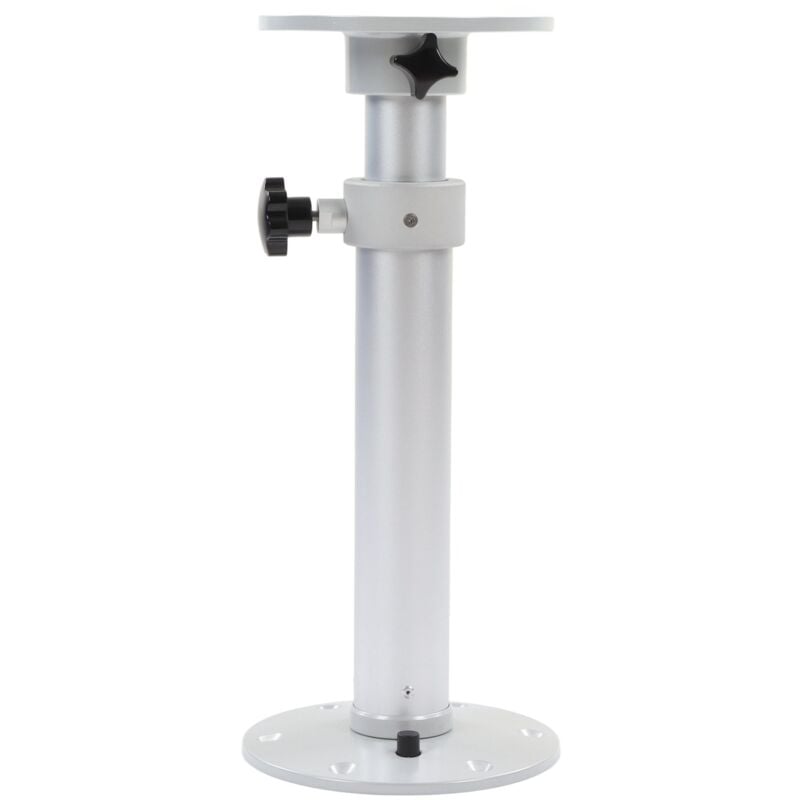 Gistuch - Pied de table Amovible 460-700mm en Alliage Argent pour bateau, caravane, camping-car, caravane, hauteur réglable, pied de table de cockpit