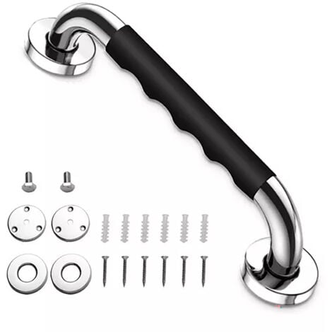 Gistuch Poignée de Baignoire, 30 cm Antidérapante Barre d'appui de Salle de Bain, Barre d'Appui en Acier Inox Murale Poignée de Douche pour Personnes Âgées/Handicapées/Enfants/Enceinte