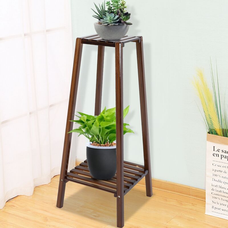 Porte Plante en Bambou - Etagère à Fleurs Echelle Intérieur pour balcon, pelouse, patio, bureau - Gistuch