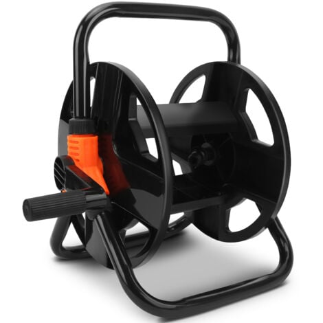 Gistuch Porte-Tuyau de 20m Pouces, Chariot Vide pour Le Jardin, Camping ou Balcon, Noir