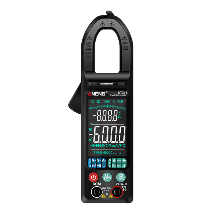 Pince multimètre Pince multimètre multifonction à plage automatique avec protection contre les surcharges sur toute la plage. Avec