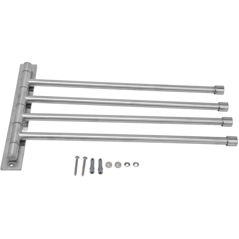 Gistuch - Rack de serviette pivotant 4-BAR mont mur mur