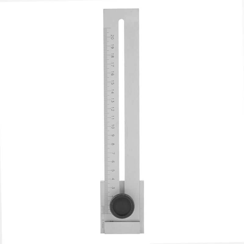 Gistuch - Règle parallèle en acier au carbone, jauge de marqueur, règle droite précise (0 200mm)