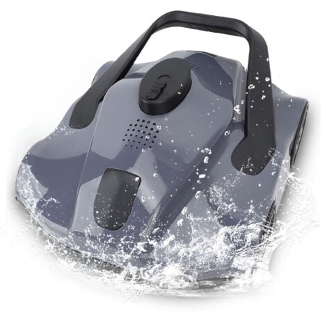 Gistuch Robot de Piscine,Durée de Ttravail 130 Minutes, Aspirateur de Piscine sans Fil, Idéal pour Les Piscines Jusqu'à 100 m² de Taille