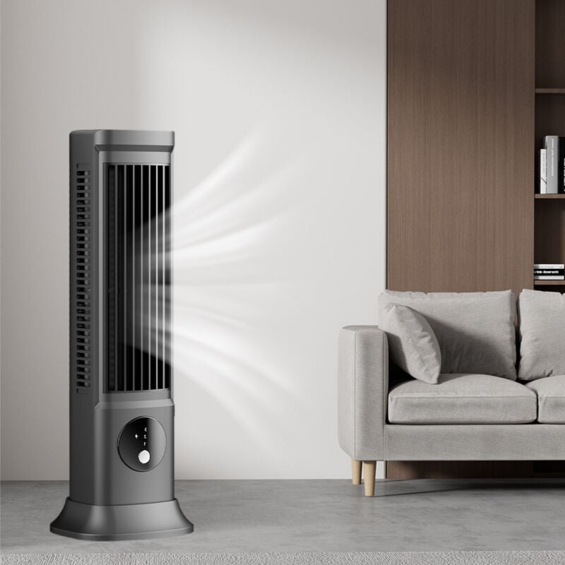 Ventilateur colonne, Ventilateur de Bureau sans Pales, Ventilateur de Tour de Bureau Professionnel Sûr et Réglable à 3 Niveaux, Portable et Efficace,