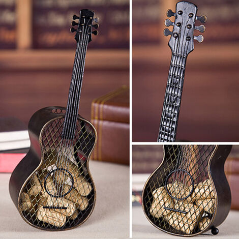 Gitarrenförmiger Weinflaschenverschlusshalter, dekorative Aufbewahrung für Küche und Wohnzimmer