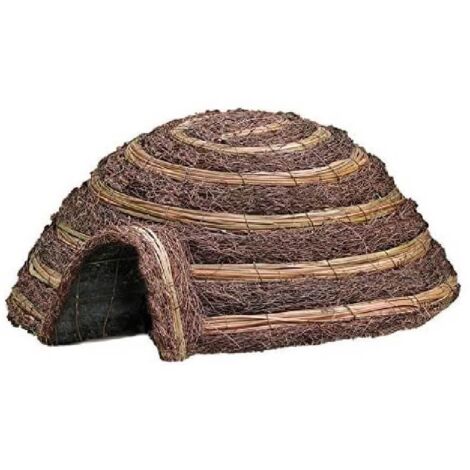 Gîte à hérisson igloo – Refuge sécurisé en acier étanche – Tunnel d'entrée anti-prédateurs – Pour hibernation et reproduction – Wildlife World