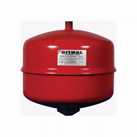 GITRAL MB25 vaso de expansión de diafragma desnudo suspendido - 25 litros 3,9 Bares - conexión 3/4 - 130G002500