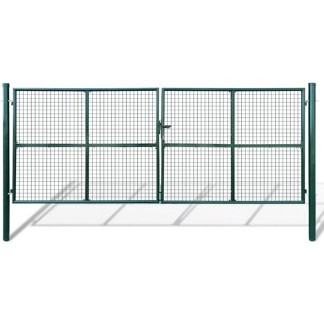 Gitter-Gartentor 415 x 150 cm vidaXL