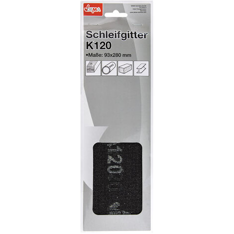 Gitterleinen Schleifpapier Trockenbau Schleifgitter Set 93 x 280 mm K120