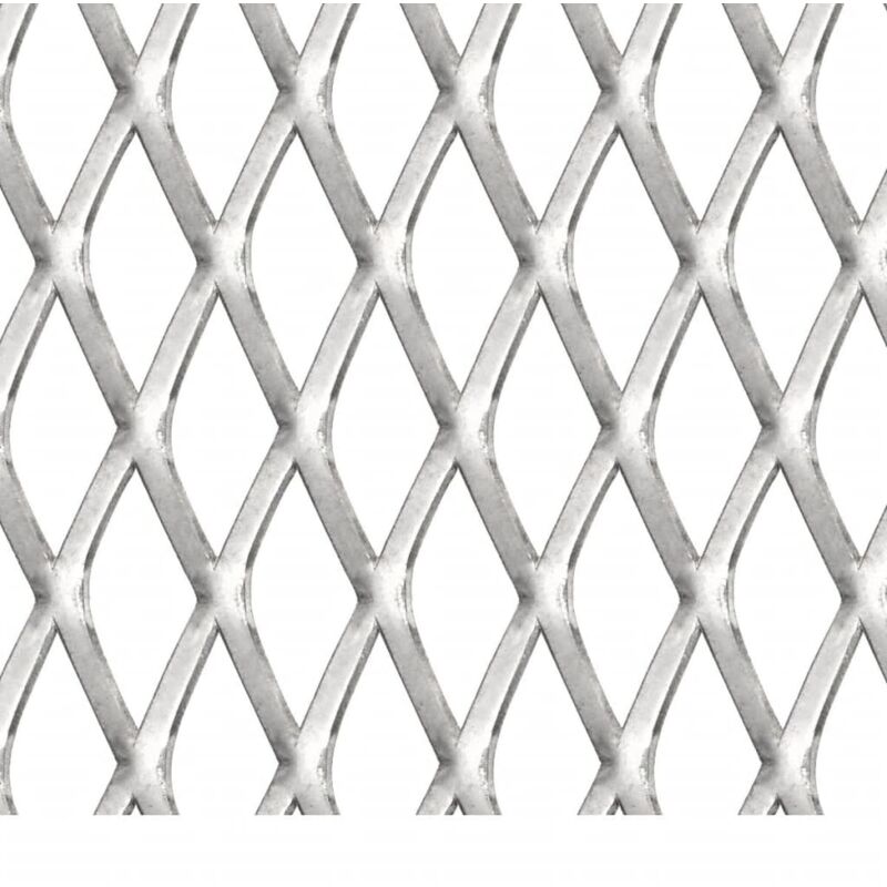 vidaXL Gittermatte Edelstahl 50x50 cm 20x10x2 mm Maschendraht Streckmetall