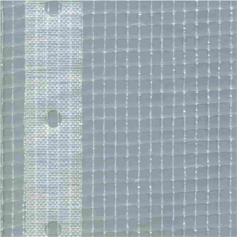 Gitterplane für Gerüste 2,70 x 10 m 200 g/m² Weiss/Transluzent