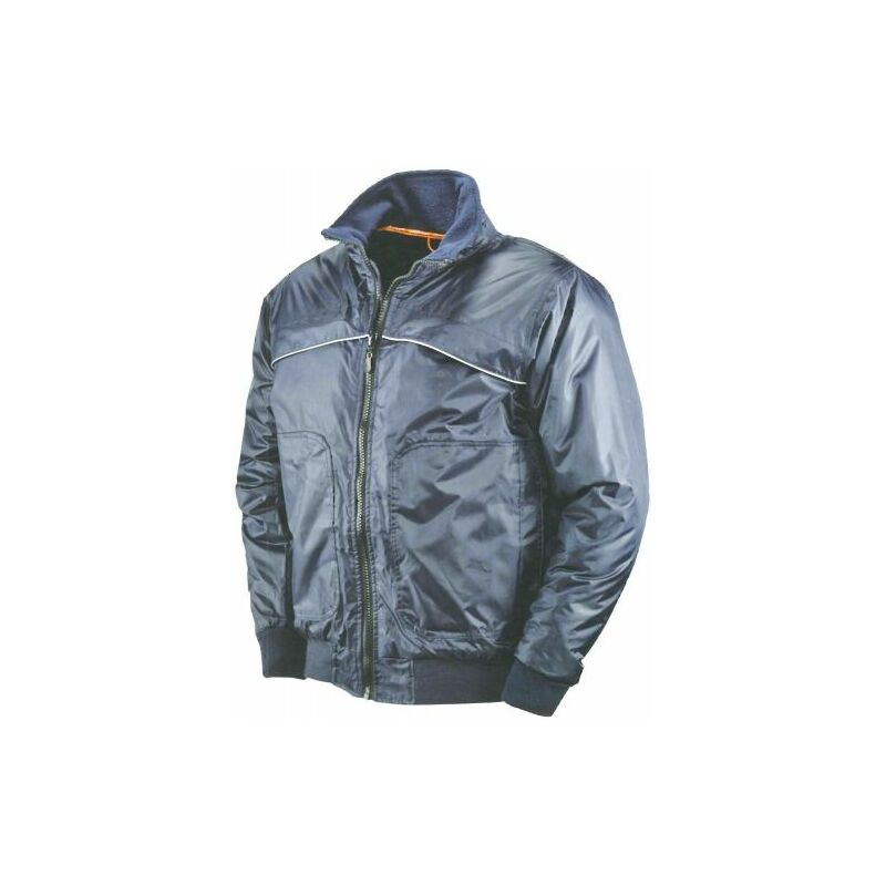 Image of Giubbino giacca da lavoro multitasche blu imbottito uomo 51172V xl (51172)
