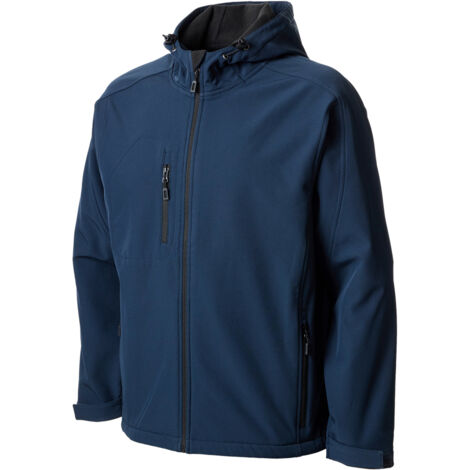 GIUBBINO IN SOFTSHELL 'BASILEA' dark blu - taglia  XXL  - NERI