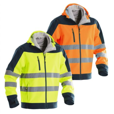 Gilet Alta Visibilità Zip Con Tasca Per Telefono E ID - Sicurezza Lavoro Esecutivo