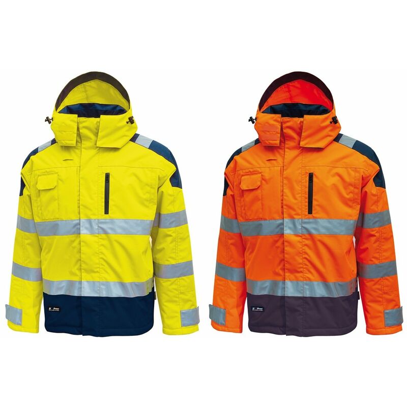Veste imperméable haute visibilité U-power Defender - l - Orange - Orange