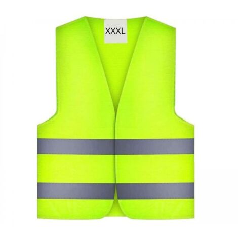Giubbotto Catarifrangente XXXL Emergenza Auto Gilet Fluorescente
