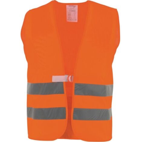 Giubbotto di sicurezza giallo-arancione EN 20471 Classe 2
