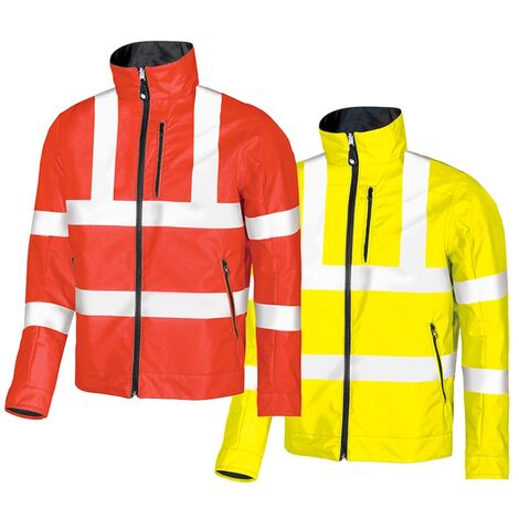 Giubbotto giacca alta visibilità U Power Bi-Visible reversibile - XS - Rojo