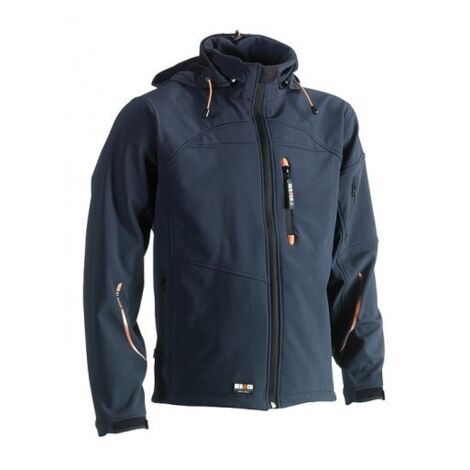 Giubbotto softshell con cappuccio Poseidon Herock Blu navy M