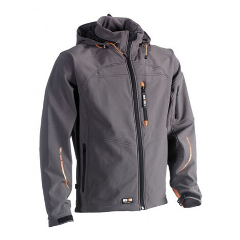 Giubbotto softshell con cappuccio Poseidon Herock Grigio scuro M