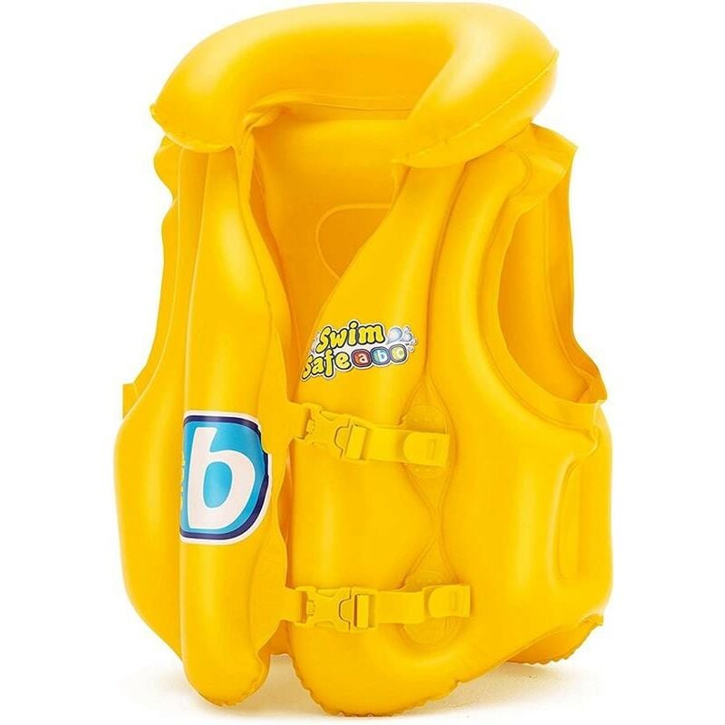 Image of Bestway - giubbotto swim safe 33 x 16 x 45 cm in colore giallo