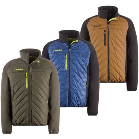 GIUBOTTO GIACCA DA LAVORO SLICK HYBRID CALDA IMBOTTITURA VERDE OLIVA TG.L KAPRIOL, "L"