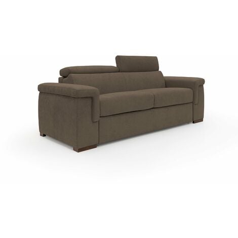 Giunone Divano letto mat. H18 220 cm (mat. 140x197 cm) marrone