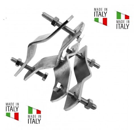 Giunto a Croce Piccolo Zincato Made in Italy Max 60 mm