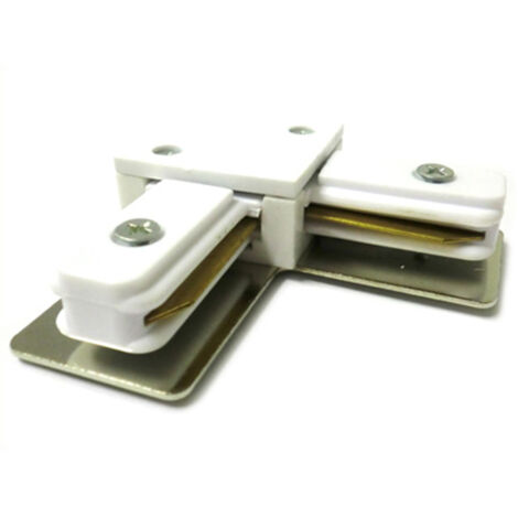 Giunto a L Connettore Per Binario Dei Faretti Led A Binario Modello L Colore Bianco Per Mono Fase