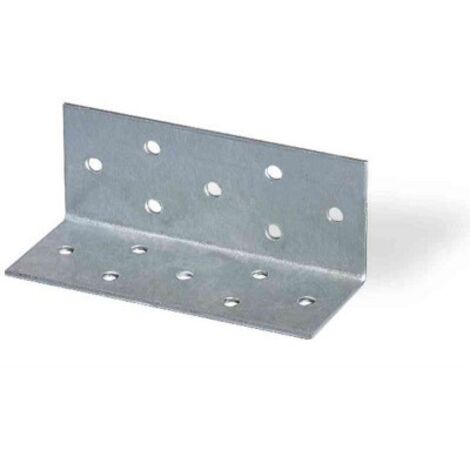 Giunto angolo Masidef spessore 2 mm in acciaio zincato 100x40x40 mm