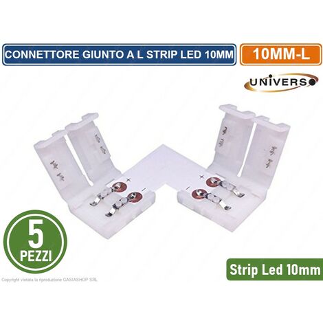 Giunto Connettore Angolare L Strisca Strip Led 10mm L