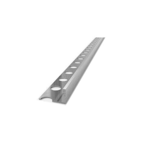 Giunto di delimitazione in alluminio 2,5 metri : Modello - 12 MM SPAZZOLATO