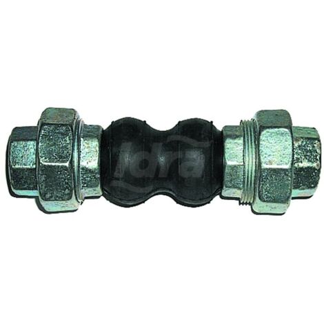 Giunto elastico ø 1" L. 200 mm in gomma filettato per acqua 00000015210