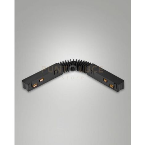 GIUNTO ELETTRICO FLESSIBILE PER SISTEMA BINARIO TRACK 48V NERO