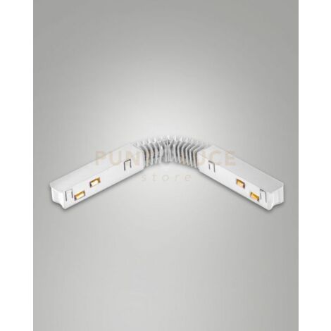 GIUNTO ELETTRICO FLEX PER BINARIO 48V BIANCO PER TRACK 2,74CM