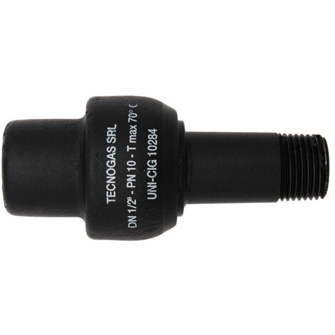 Giunto isolante dielettrico ø 1/2" MF PN10 per utenze gas e acqua 00000020040