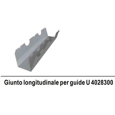 Giunto Longitudinale per Guide U 4028300 - Confezione 10 Pezzi