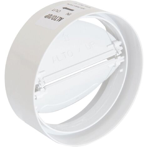 GIUNTO PER AERAZIONE CANALIZZATA CON ANTIRITORNO Ø mm.100 - lunghezza 40 mm