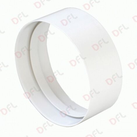 Raccordo Ventilazione PVC Per Cappe - Adattatore Da Canale Piatto A Rotondo, 110x55mm A Ø100mm - Foto 4