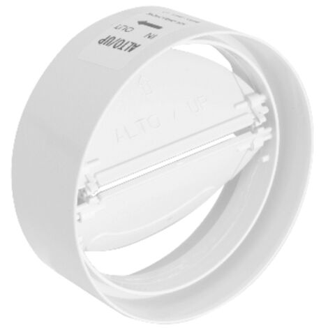 GIUNTO PER TUBI TONDI IN ABS CON VALVOLA A FARF. Diam. 100 mm FIRST