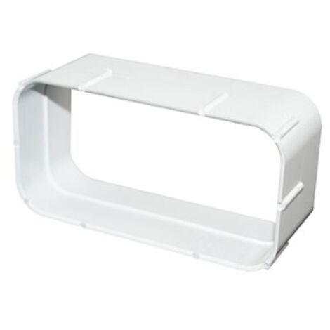Giunto Rettangolare PVC Bianco 100 Uscita Gas 110104 0510