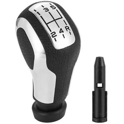 Giunto sferico nero per leva del cambio a 5 marce con adattatore per modelli Peugeot 106, 107, 205, 206, 207, 301, 306, 307, 308, 406, 407, 408, 508, 605, 806, 807, 2008, 3008, 5008, Citroën C2, C3, C