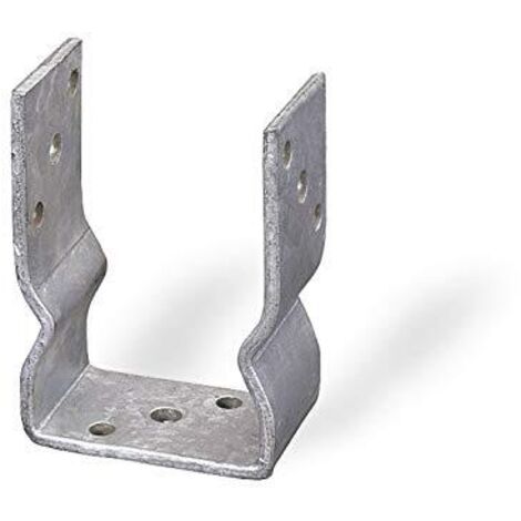 Giunto staffa per pali Masidef a staffa in acciaio zincato spessore 2 mm tipo u 71x150x60 mM