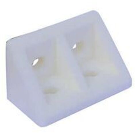 GIUNZIONE ANGOLARE IN PLASTICA BIANCO- 100,0 pz