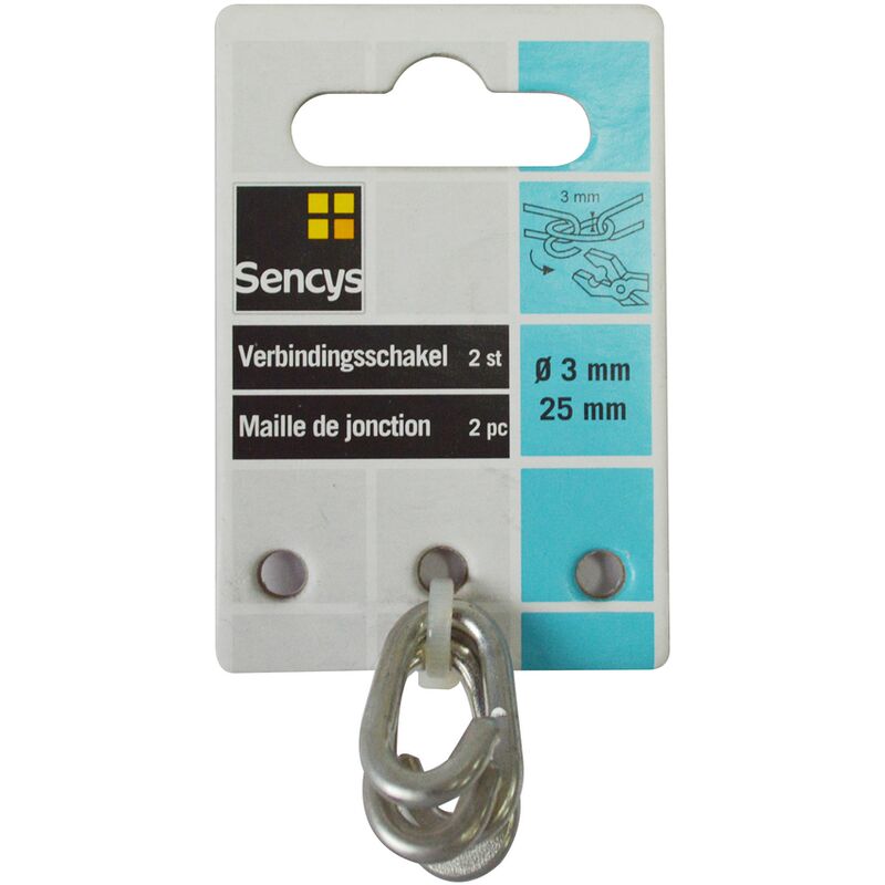 Sencys - giunzione maglia Acciaio - ø 3 mm x 25 mm...