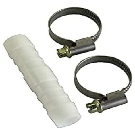 Giunzione per tubi + 2 fascette - 6 mm = 1/4