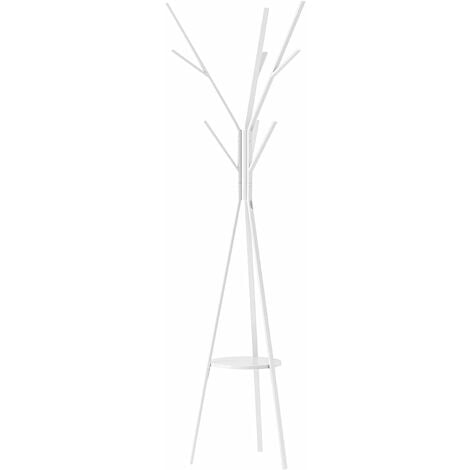 Homcom 180cm Free Standing Coat Rack, Ikea White Metal Coat Stand
