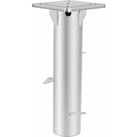 Kesser® Silber Kurbelschirm Metall Universal-Bodenplatte Sonnenschirmständer für Sonnenschirm Bodenanker Ampelschirm