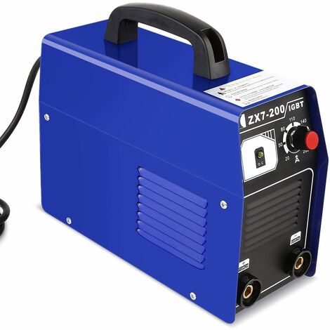 Gizcam Poste à Souder Inverter, Poste de Soudure à Electrode, Machine à Souder à Onduleur, avec Boîte Portatif, pour Acier Inoxydable, Fer et Aluminium Ø 2.5 mm, 20-200A, Prise non Incluse